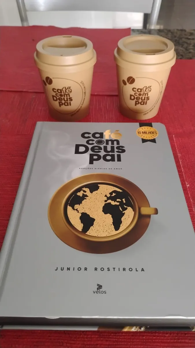 Livro Café Com Deus Pai | Volume 6 | Capa Dura + Marca Texto